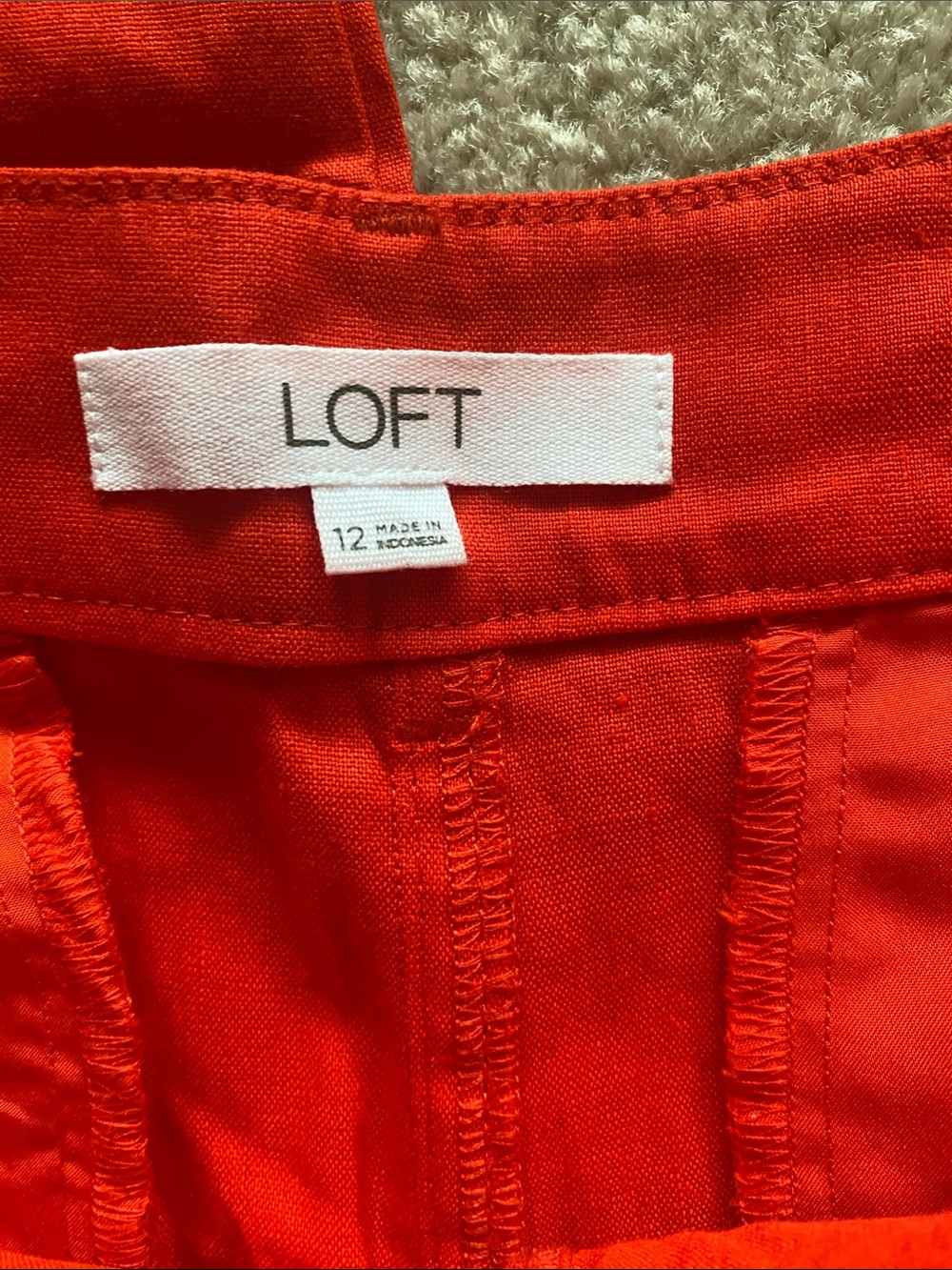 Loft the Palmer wide leg cropped burnt orange size 12 pants - Picture 6 of 7